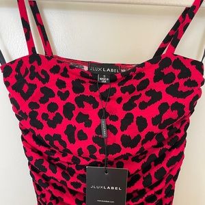 JLUXLABEL red cheetah Marta dress